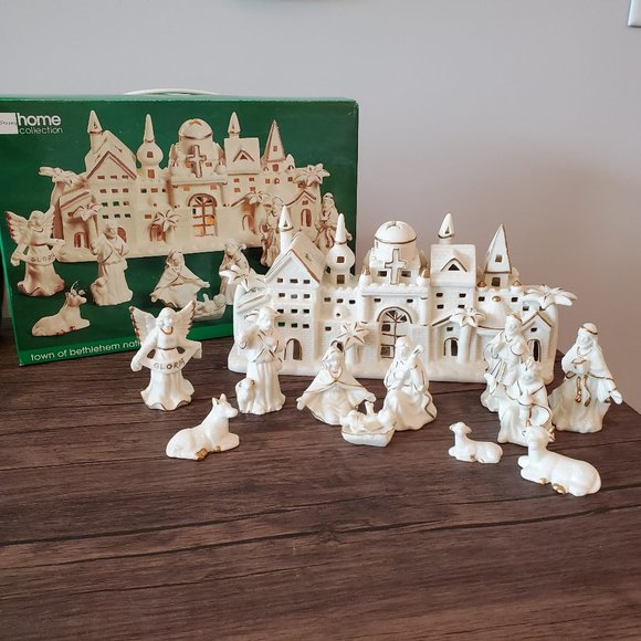 jcpenney Holiday Jcpenney Nativity Set Vintage Home Collection Town